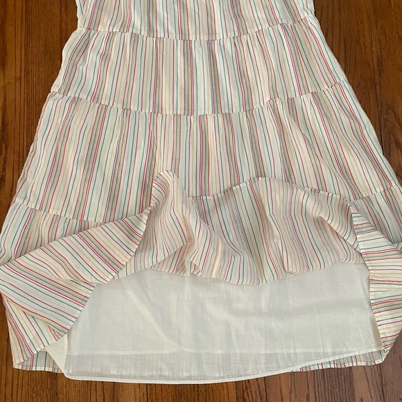 MAKE AN OFFER 💐 Madewell Cotton Striped Midi Dress - Picture 3 of 5